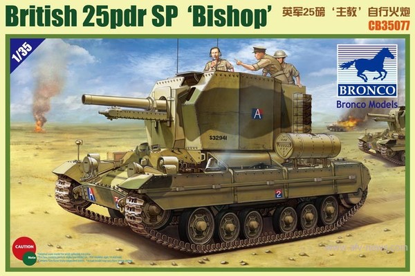 BROCB35077 - Bronco 1/35 Bishop 25pdr SPG
