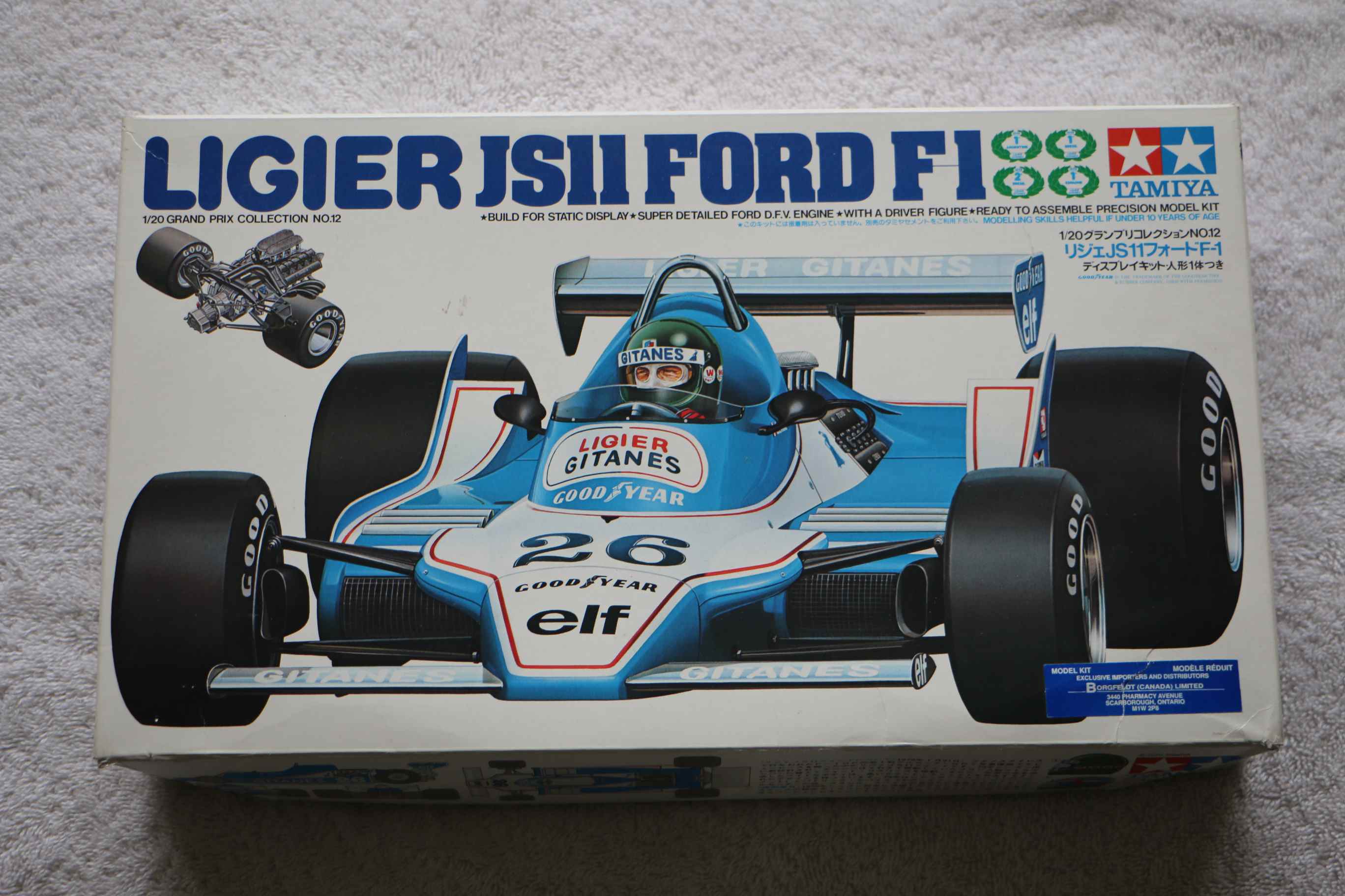 Tamiya LIGIER Js11 Ford F1 1/20 Grand Prix No.12 Model Kit 20012 1979 for sale online