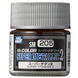 MRHSM205 - Mr. Hobby Super Metallic Super Titanium 2 - 10mL Bottle
