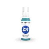 AKI11199 - AK Interactive Metallic Blue - 17mL Bottle - Acrylic / Water Based - Flat