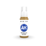 AKI11191 - AK Interactive Gold - 17mL Bottle - Acrylic / Water Based - Flat