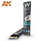 AKIAK10043 - AK Interactive Pencil set: Grey & Blue