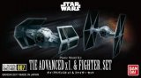BAN0214502 - Bandai Star Wars: TIE Advanced x1 & Fighter Set - Vehicle Model 007