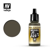 VLJ71316 - Vallejo Type - Model Air: N41 Dark Olive Drab - 17mL Bottle - Acrylic / Water Based - Flat