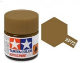 TAMXF72 - Tamiya Flat JGSDF Brown Acrylic - 10mL Bottle - Acrylic - Flat - Shipping only in continental U.S. and Canada