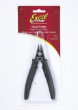 EXC55595 - Excel Spring Loaded Soft Grip Pliers -- Sprue Cutter (black), Carded