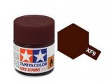 TAMXF9 - Tamiya Flat Hull Red Acrylic - 10mL Bottle - Acrylic - Flat - Shipping only in continental U.S. and Canada