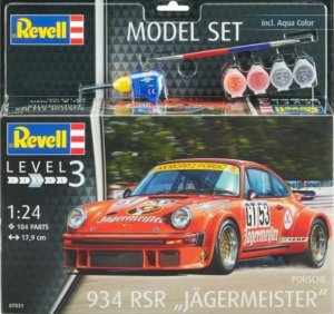REV67031 - Revell 1/24 Porsche 934 RSR "Jagermeister" - Model Set Series