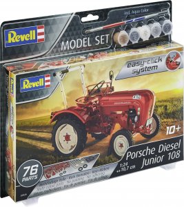 REV67820 - Revell 1/24 Porsche Diesel Junior 108 Tractor (easy-click) - Model Set Series