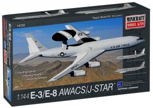 MIN14703 - Minicraft 1/144 E-3 AWACS / E-8 Joint Star