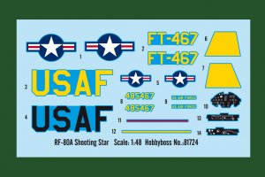 HBB81724 - Hobbyboss 1/48 RF-80A Shooting Star