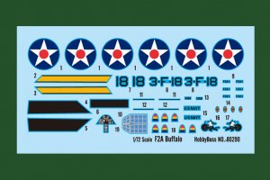 HBB80290 - Hobbyboss 1/72 US F2A Buffalo - Easy Assembly