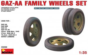 MIA35099 - Miniart 1/35 GAZ-AA Family Wheels Set