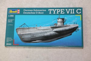 REV05093 - Revell 1/350 German Submarine Deutsches U-Boat Type VIIC
