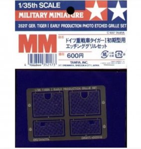 TAM35217 - Tamiya 1/35 TIGER I EARLY PHOTO ETCHED GRILLE